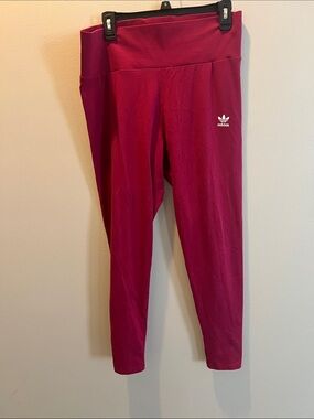 Women’s adidas Maroon High-Waist Leggings